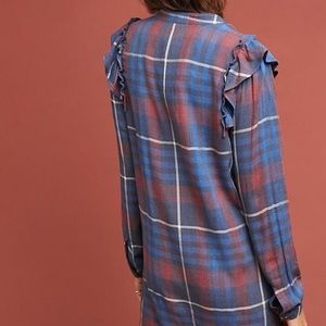 Anthropologie Dresses - Cloth & Stone Ruffled Shirtdress Anthropologie Dresses - Cloth & Stone Ruffled Shirtdress